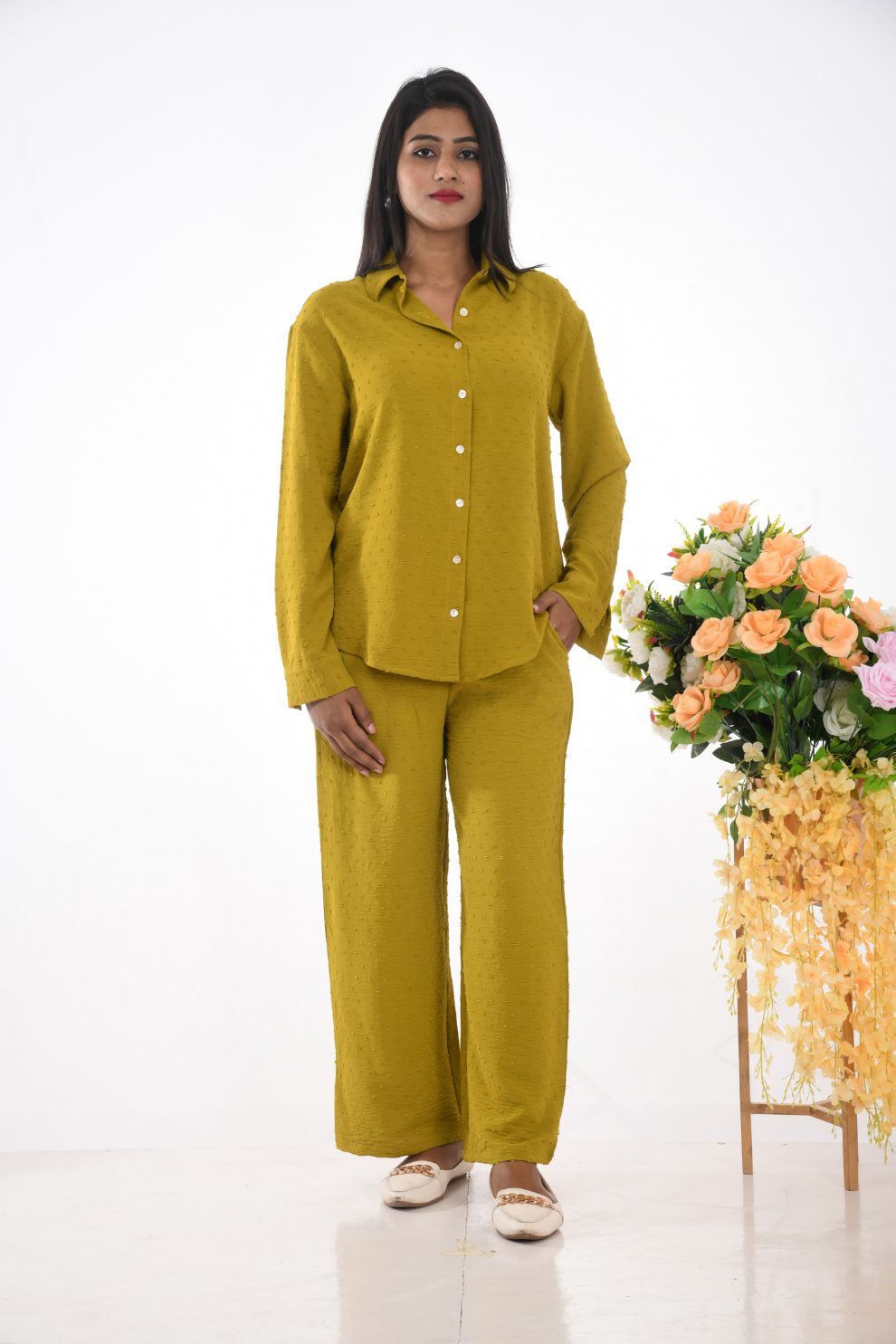 Musturd yellow Co-ord Set