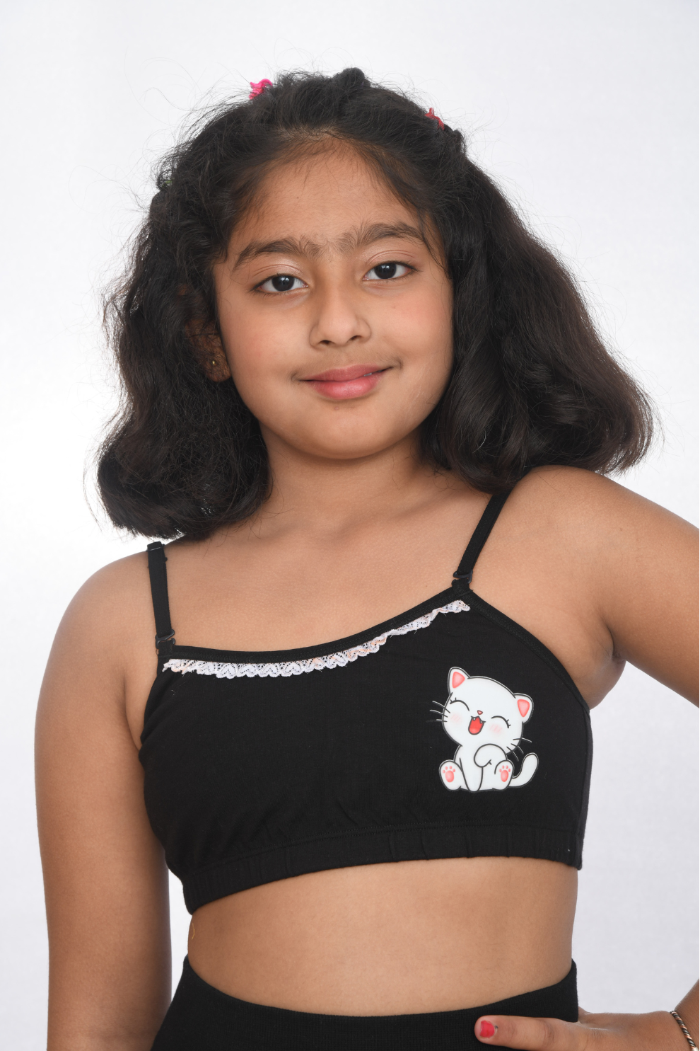 Playful Soft Cotton Strap Bra for Growing Girls