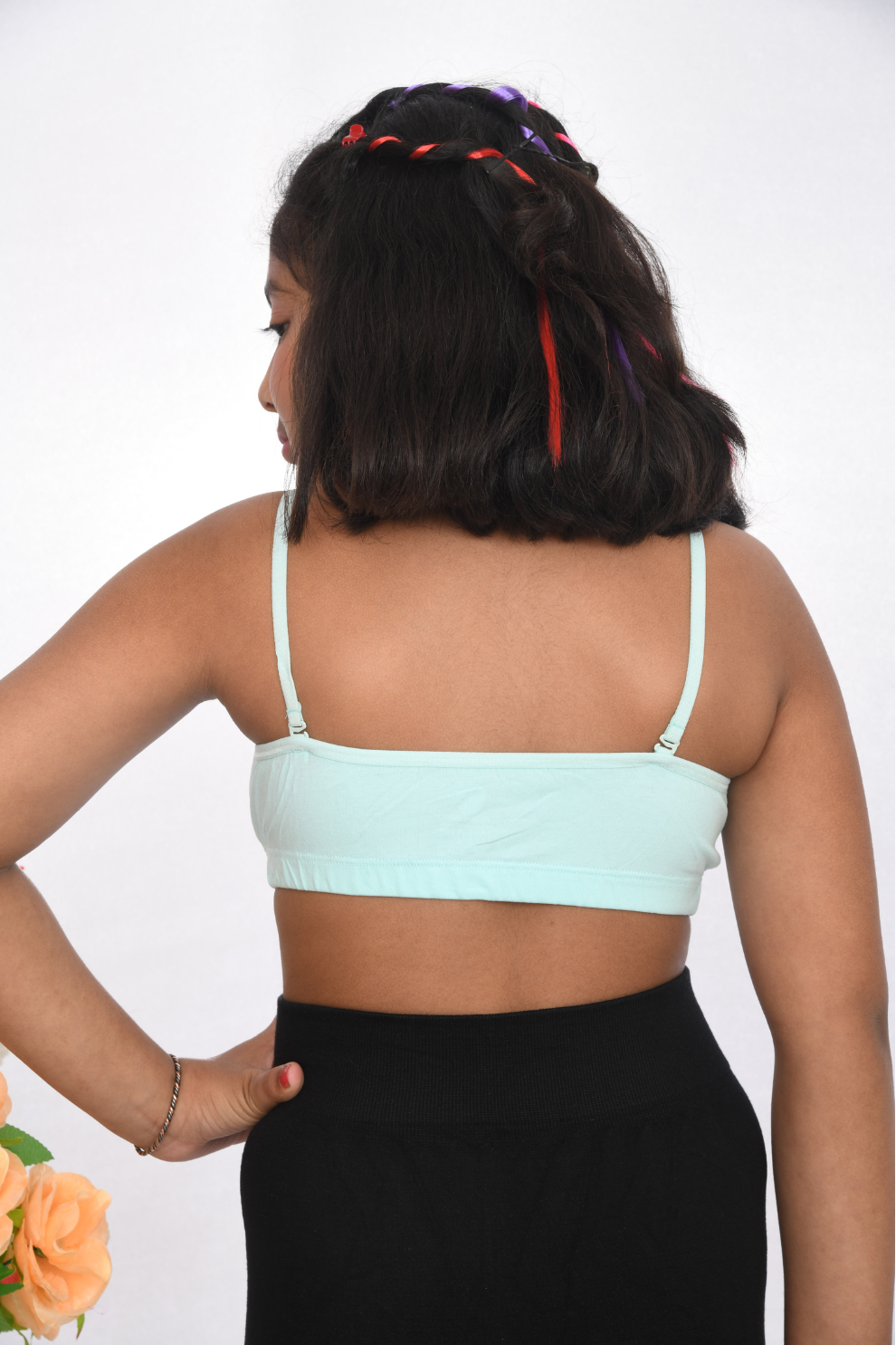 Playful Soft Cotton Strap Bra for Growing Girls